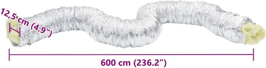 Insulated Ventilation Duct 6 M Ø12.5 Cm Aluminum 12.5 Cm