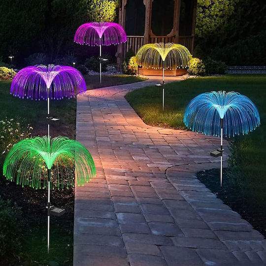 Set 2 Eingesteckte Solarleuchten RGB mit Fotokontakt