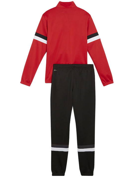 Puma Kids Sweatpants Set Red and Black