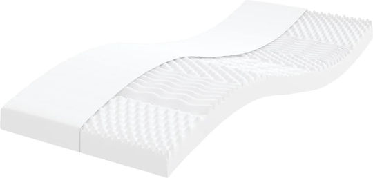 Single Sofa Bed Upholstered with Dark Gray Velvet with Slats & Mattress 90x200cm