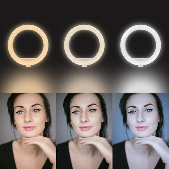 Smartphone Ringlicht Selfie-Stick Stativ Bluetooth Linq Schwarz