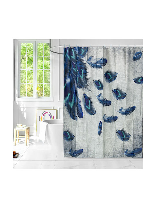 Lino Home Pavao Κουρτίνα Μπάνιου Υφασμάτινη 180x200cm Pavao