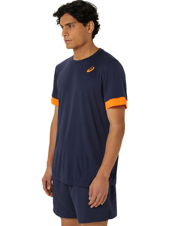 ASICS Men's Athletic T-shirt Short Sleeve Blu