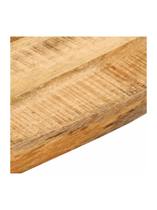 Vidaxl Επιφάνεια Τραπεζιού 40x40x3,8cm Live Edge Μασίφ Ξύλο Μάνγκο 1 Τεμ Καφέ