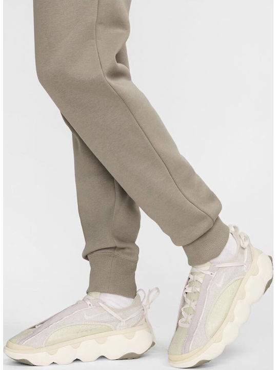 Sportswear Παντελόνι Φόρμας με Λάστιχο Fleece Χακι
