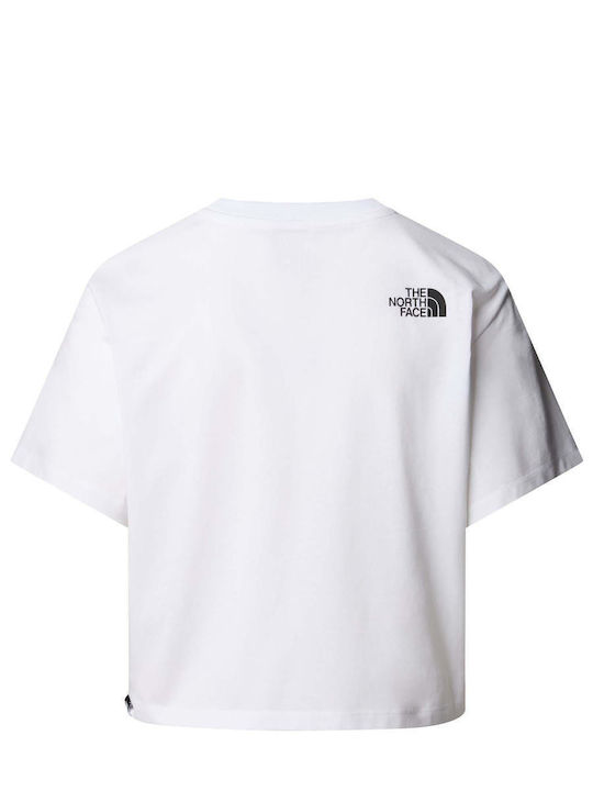 Easy Women's Athletic Crop T-shirt White