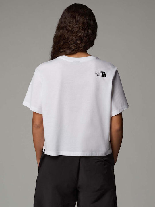 Easy Women's Athletic Crop T-shirt White