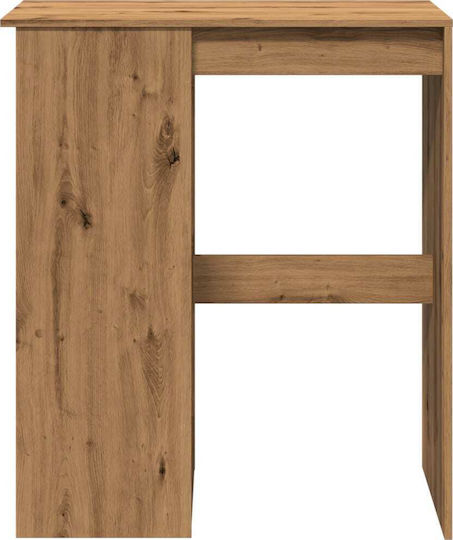 Vidaxl Bar Table Oak Rails 90x47.5x103.5cm Processed Wood 1 Piece Brown