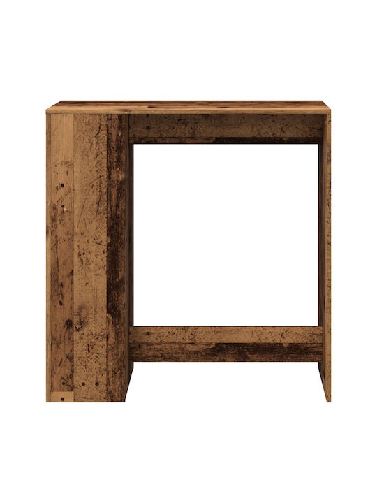 Vidaxl Bar Table Rails 101x40x103.5cm Solid Wood 1 Piece Brown