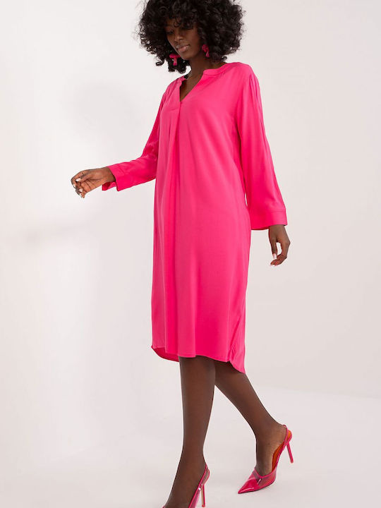 Sublevel Dress Pink, Fuchsia