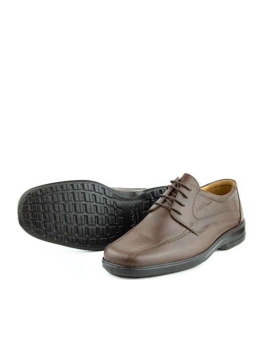 Leder Herren Freizeitschuhe Anatomisch Braun