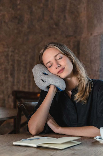 Ostrichpillow Pernă de călătorie Bumbac Albastru M25xL17xH7cm