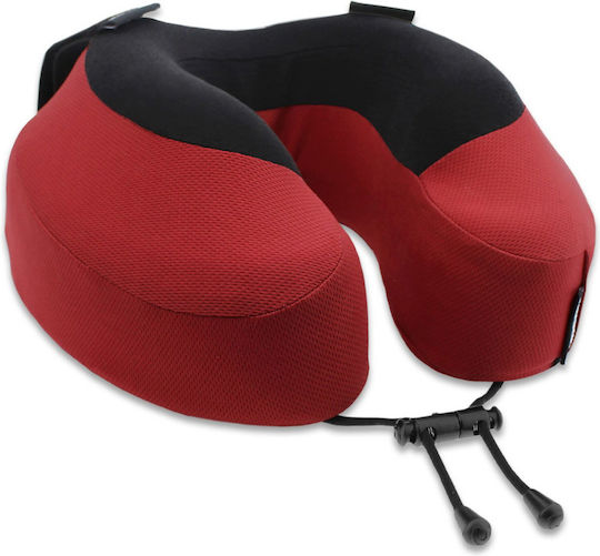 Cabeau Evolution S3 Μαξιλαράκι Ταξιδίου Memory Foam με Θήκη Μεταφοράς Κόκκινο