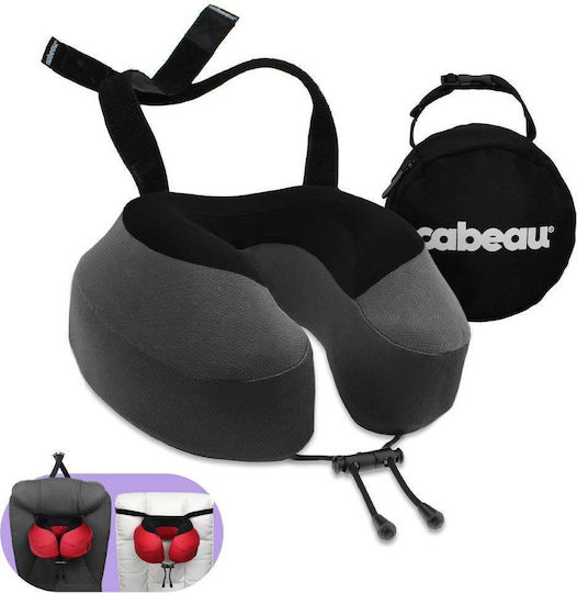 Cabeau Evolution S3 Memory Foam Travel Pillow with Carrying Case Gray