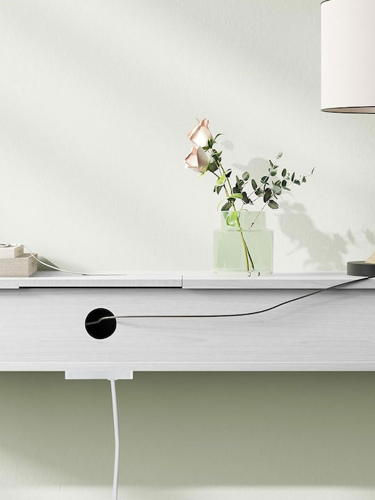 Console Table Wood & Metal White L120xW25xH81cm