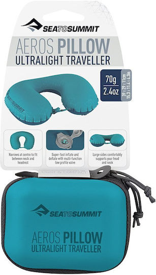 Sea to Summit Ultralight Traveller Μαξιλαράκι Ταξιδίου Μαξιλαράκι Πολυεστερικό Τιρκουάζ