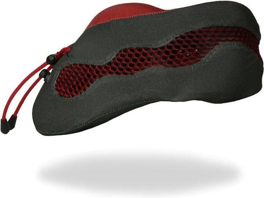 Cabeau Evo Cool Memory Foam Travel Set Pillow and Earplugs with Carrying Case 24.7x20.3cm Red