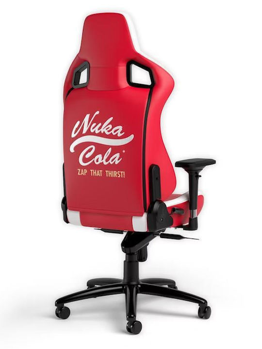 Noblechairs Epic Fallout Nuke Cola Edition Καρέκλα Gaming Δερματίνης με Ρυθμιζόμενα Μπράτσα Κόκκινο / Λευκό