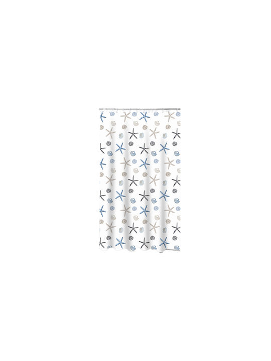 Ιόνιον Κουρτίνα Μπάνιου 180x180cm Starfish 07.055.000