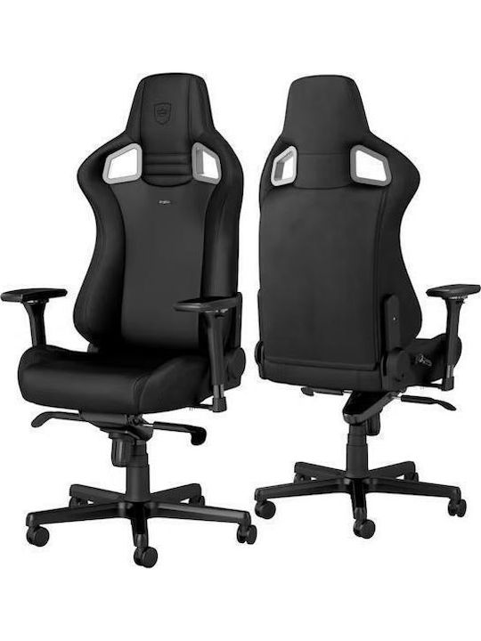 Noblechairs Epic Black Edition Καρέκλα Gaming Δερματίνης με Ρυθμιζόμενα Μπράτσα Μαύρη