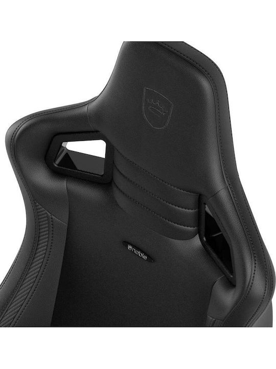 Noblechairs Epic Compact Καρέκλα Gaming Δερματίνης με Ρυθμιζόμενα Μπράτσα Μαύρη