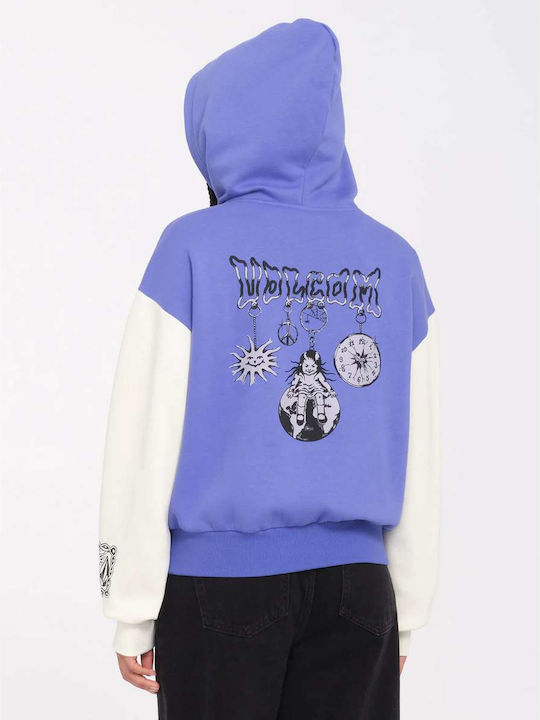 Volcom Women's Hooded Sweatshirt Ballpoint Blue