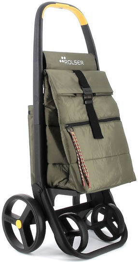 Polar 8 Plus Stoff Einkaufswagen Braun 59x21x59cm