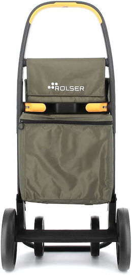Polar 8 Plus Stoff Einkaufswagen Braun 59x21x59cm