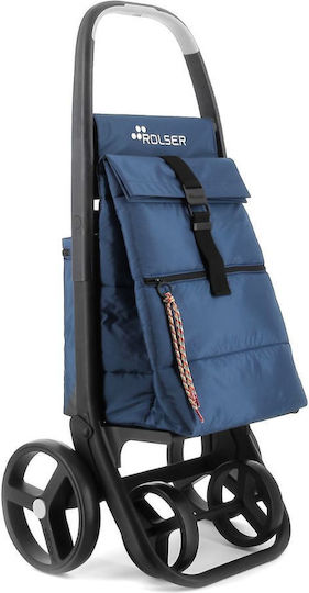 Polar 8 Plus Shopping Trolley Blue 59x21x59cm