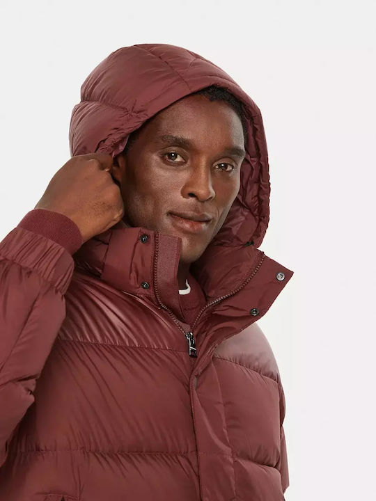 Jacke Puffer Burgundisch