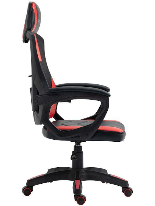 Raptor Ace Υφασμάτινη Καρέκλα Gaming Κόκκινη