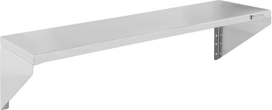 Single 90cm Stainless Steel Wall-mounted Shelf