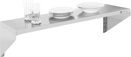 Single 90cm Stainless Steel Wall-mounted Shelf