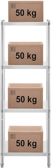 Metallregal Gastronomie Bis Zu 200 Kg 60 X 60 X 180 Cm