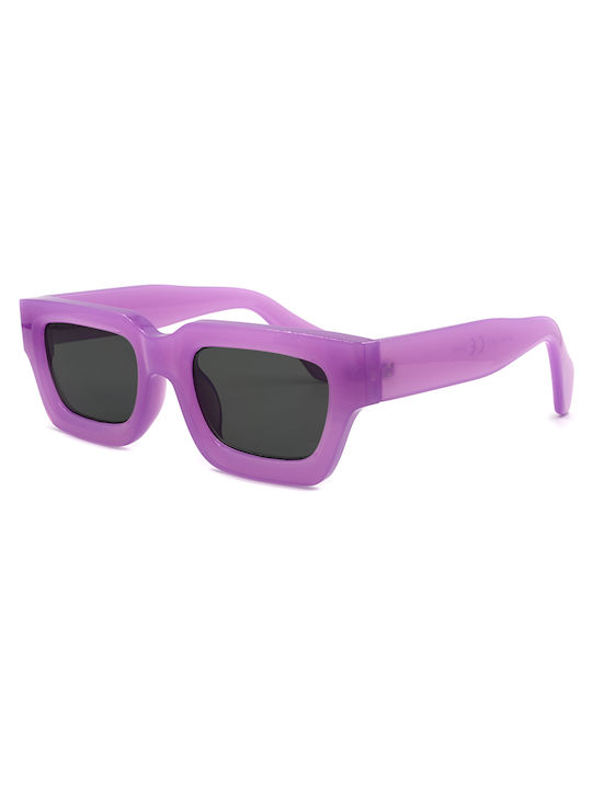 Awear Victoria Women's Sunglasses with Purple Plastic Frame and Gray Lens