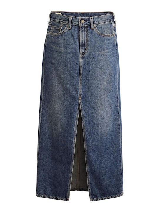 Τζιν Midi Φούστα Dark Indigo