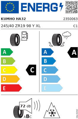 Kumho Ha32+ 245/40R19 98Y XL Anvelopă 4 Anotimpuri pentru Autoturism de Pasageri