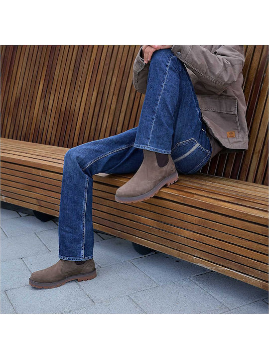 Leather Brown Chelsea Boots