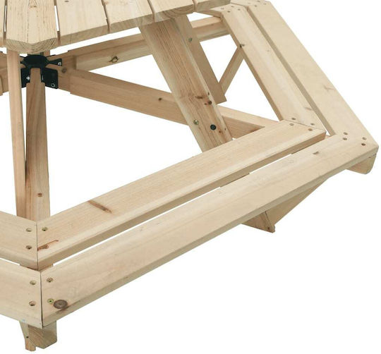 vidaXL Масичка от Дърво 162x53см. за 3+ Години Кафяв