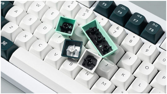 Keychron Q1H-P1 HE QMK Q1H-P1 Tastatură Mecanică de Gaming Fără Fir 75% cu Comutatoare Gateron Double-Rail Magnetic Purple și Iluminare RGB (Engleză SUA) Alb