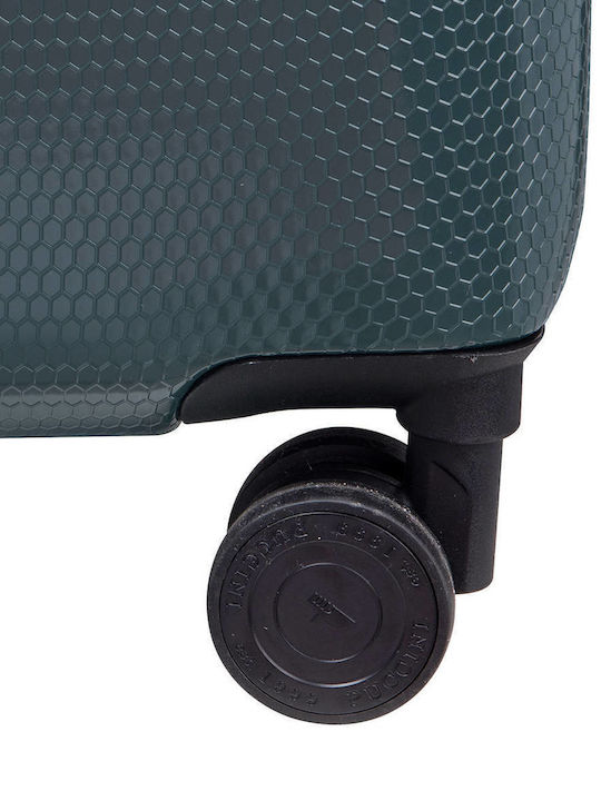 Puccini Kabinenreisekoffer Hartschalen Grün mit 4 Räder Höhe 55cm