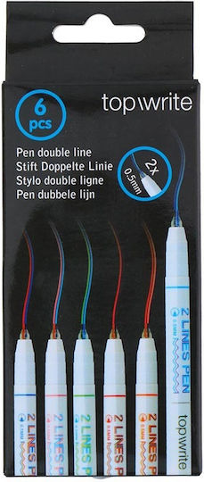 Topwrite Σετ Στυλό Ballpoint Fine Λευκό