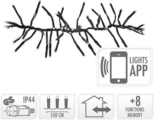 768 Smart Λαμπάκια LED 5.5μ. Θερμό Λευκό σε Σειρά