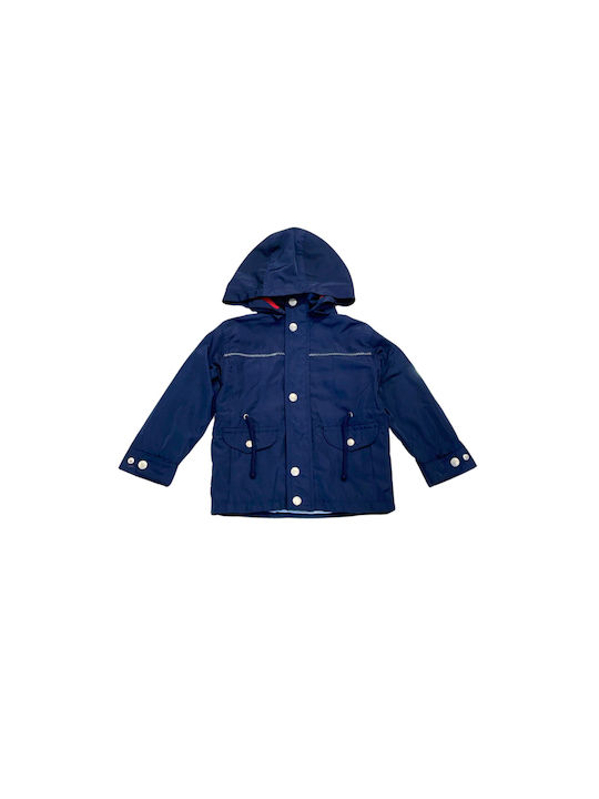 Joom Kids Casual Jacket with Hood Navy Blue