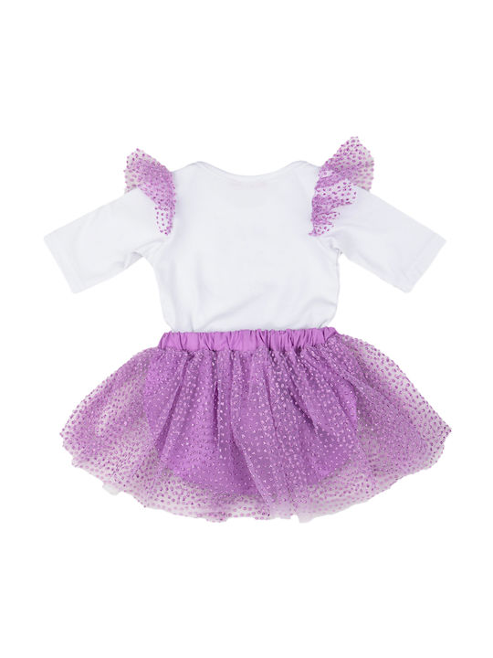 Chief Kids Set with Skirt Winter 2pcs Lilac