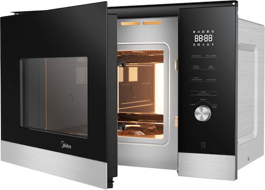 Midea Built-in Microwave Oven with Grill 25lt Black