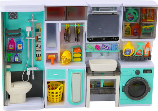 Bathroom Play Set 4in1 Shower Toilet Washing Machine Accessories