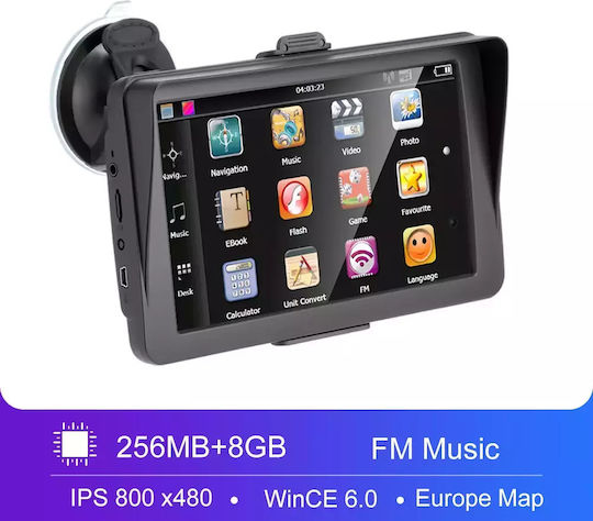 Truck Gps Navigator 7 Inch Hd Display Latest Europe Map 704f