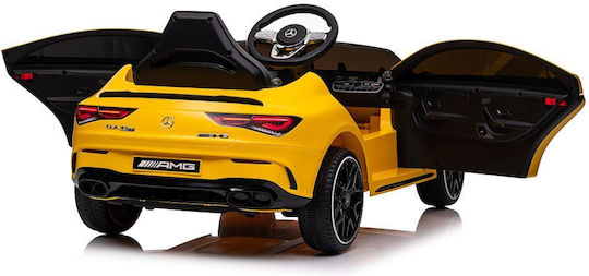 Kinder Auto Einsitzer mit Fernbedienung Mercedes CLA 45s AMG Gelb