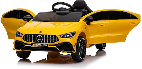 Kinder Auto Einsitzer mit Fernbedienung Mercedes CLA 45s AMG Gelb